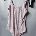 Chaser  Pink Rhinestone Sparkle bodysuit or swimsuit Size Medium, NWT Photo 0