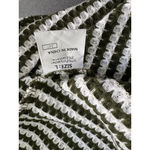 Evaless Green‎ & Cream Striped Textured Knit Top Size L Green Size L Photo 5