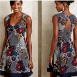 Maeve Anthropologie  Fairchild Flared Floral Dress Retro Swing Dress XS Photo 1