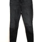 EXPRESS Stretch+ Denim Perfect High Rise Legging Black High Waisted Raw Hem 0 Photo 0