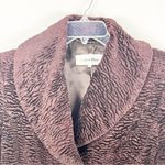 Calvin Klein Burgundy Textured Lined Trench Coat, Size Medium Photo 5