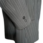 Tahari Arthur S Levine Women’s Suit Jacket Black Light Blue Pinstripes Size 12P Photo 5