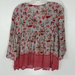 Raga Primrose Floral Boho Bell Sleeve Top Medium Photo 7