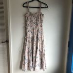 Saylor  Althea pink floral smocked midi dress size medium baby shower wedding Photo 1