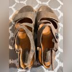 Clarks Golden Bronze Sandals Adj Straps Artisan summer business casual NWOT Brown Size 8 Photo 5