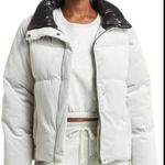 Zella Velvet Puffer Jacket Sz L Photo 10