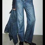 ZARA TRF HIGH WAIST WIDE LEG FULL LENGTH JEAN Photo 1