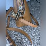 Michael Kors Jet Set Travel Tan Leather Dome Crossbody Photo 3