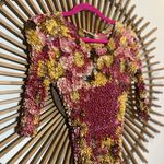 Vintage 90’s Bubble Top Red Floral Print Boho Stretchy OSFM NWT Size undefined Photo 2