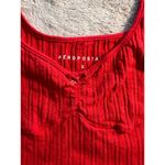 Aéropostale Women's Red Ribbed Knit Sleeveless Tank Top Standard Size S Photo 1