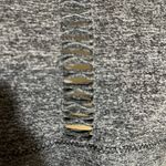 Zobha  Heather Gray Cut Out Racerback Sports Bra Large Photo 6