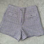 Loft high-waisted purple shorts Photo 4