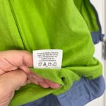 Hanna Andersson XS Blue, Lime Green Unisex Windbreaker Hooded Rain Jacket Blue Photo 11