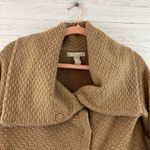 Banana Republic Tan Italian Yarn Snap Closure Sweater Size S Photo 2