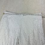Isaac Mizrahi Live! Pants Sz XLP White Lace Knit Regular Wide Leg Elastic Waist‎ Photo 7
