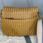 Eric Javits Straw Woven Tan Flap Crossbody Bag Photo 2