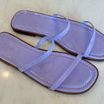 The Drop‎ Women's Size 8 Paris Square Toe Two Strap Flat Sandal Lavendar Summer Purple Photo 0