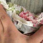 Love Shack Fancy Popover Silk Dress in Blushing Rose Photo 3