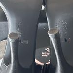 Nina Clova LS Black Luster Satin Bow Ankle Strap Stilletto Heels Size 8 🖤 Photo 9