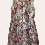 Badgley Mischka Mark + James  Reo Brocade Floral V-Neck Cocktail Dress Size 12 Photo 9