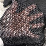 Sag Harbor  Black Knit Short Sleeve Open-Front One Botton Cardigan Photo 4