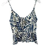 Patrons of Peace NWT  Printed Ruffle Hem Cutout Sleeveless Crop Top Tank Size XS Photo 0