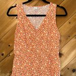Old Navy  orange pink yellow floral vneck sundress Photo 3