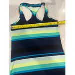 Lululemon  tank 2 stripes teal navy green  athletic top racer‎ back Photo 3