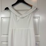 Lulus  Arienne Classic White Off-the-Shoulder Button Detail Mermaid Maxi Dress L Photo 4