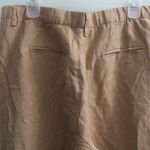 J.Jill women's womens linen blend wide leg pants in brown size large. Photo 6