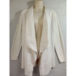Lands' End  Women‎ Large Open Front Cardigan White Photo 1