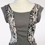 BCBG MaxAzria Gray Ponte Work Sheath Dress Size Small Photo 1