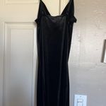 Velvet Mini Dress Black Photo 1