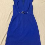 Trina Turk  Electric Blue Belted Work Dress Photo 1