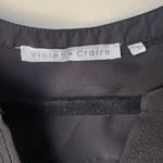 Violet+Claire  Womens Black Blouse Size Large Top Photo 1