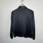 Diane Von Furstenberg  XS Silk Burnout WhimsiGoth Black Button Up Blouse Photo 7