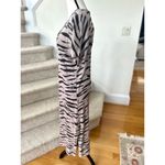 Rails  Ren Beige & Black Watercolor Tiger Stripe Maxi T-Shirt Dress Photo 2