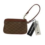 Karl Lagerfeld NWT Karl‎ Lagerfeld Monogram Leather Wristlet Mini Bag Wallet Photo 4