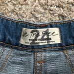 Free People NWT  Denim Cosmico Flirt Skirt Size 24 Photo 2