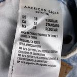 American Eagle NEW  90s Straight Jean Light Wash Denim Stretch Women's Size 18 Photo 8