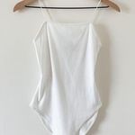 Wild Fable Ribbed White Bodysuit Photo 0