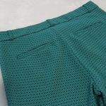Banana Republic Sloan Kelly Green Geometric Print Woven Skinny Trouser Pants Photo 11