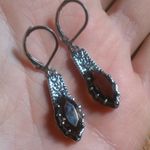 Brazilian Smokey Quartz Stainless Steel Lever Back Earrings Photo 5