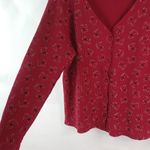 Delicates  S Red Black Scottie Dog Thermal Top Photo 3