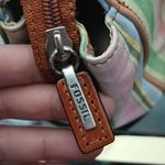 Fossil multi color striped hand bag y2k Photo 7