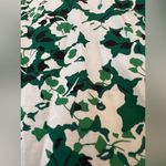 Talbots  Flower Faux Wrap Zip Shirt Top Green White Floral NWOT Size 10 Photo 13