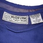 Kloz Lyne Scoop Neck Short Sleeve Layered Maxi Dress Blue Size 1X Pullover Photo 8