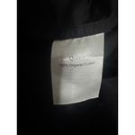 Quince  Black Smocked Tiered Midi Dress – Organic Cotton – Size L Photo 6