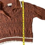 Universal Threads Universal Thread Knitted Sweater Rust/White Size Small Photo 7