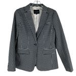 Banana Republic  Long and Lean Blazer Jacket Gingham Size 2 Photo 3